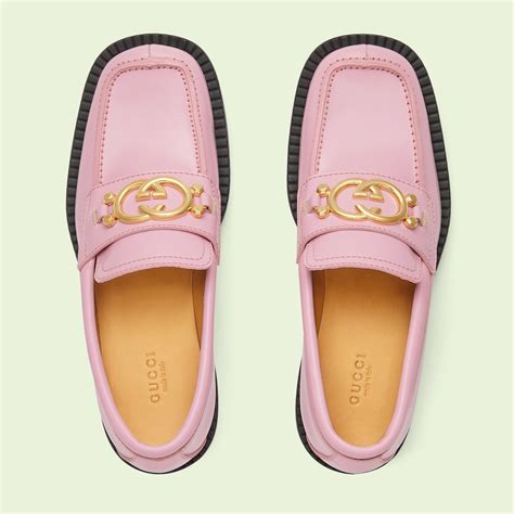 gucci loafers dames roze|gucci women's loafers.